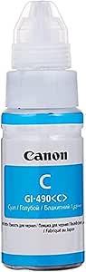 Canon GI-490 C Orijinal Cam Göbeği Mürekkep